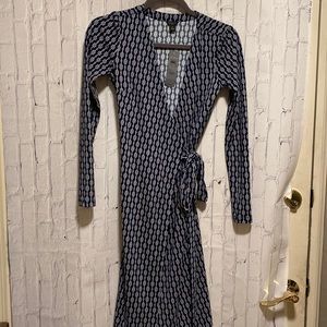 Ann Taylor Navy Wrap Dress